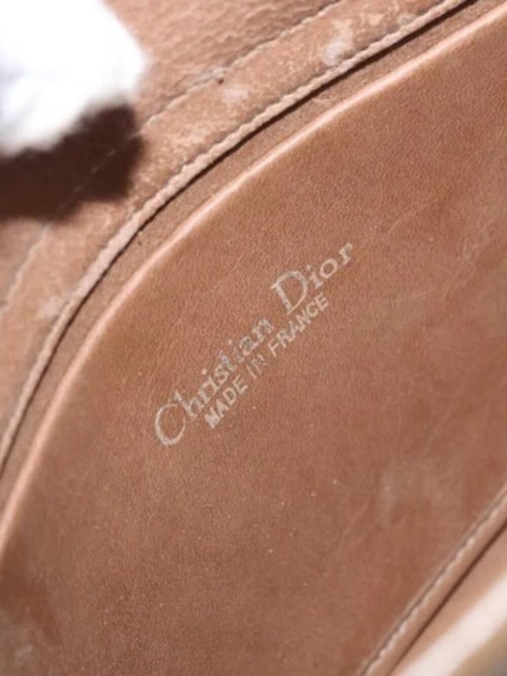 Christian Dior Honeycomb Canvas Chain Shoulder Bag PVC Black Gold Auth BA10086 - Picture 12 of 15